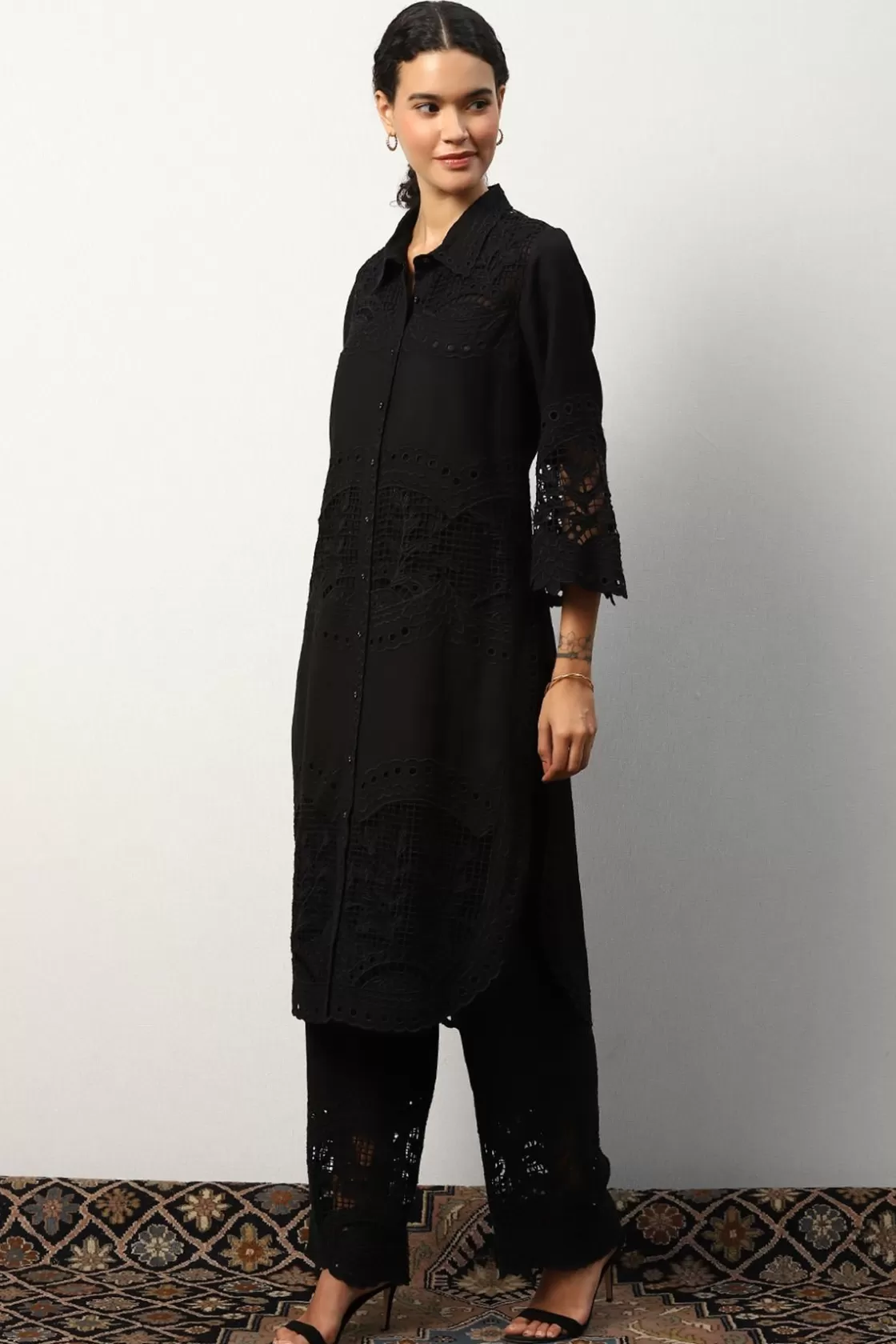 RANNA GILL Tunics-Amaya Tunic Black