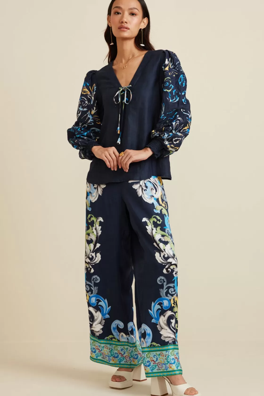 RANNA GILL Matching Sets-Aubery Matching Set Navy