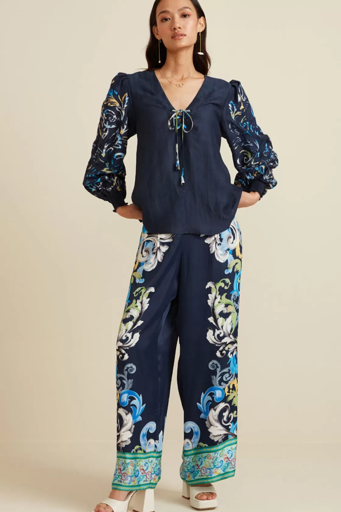 RANNA GILL Matching Sets-Aubery Matching Set Navy