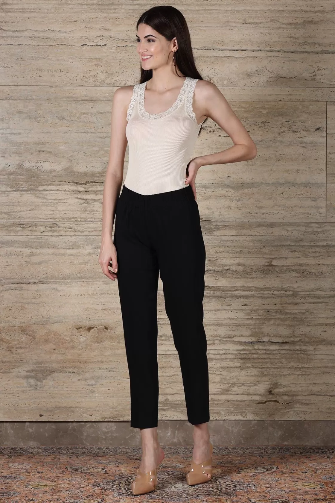 RANNA GILL Classic Pants-Camilla Pant Black