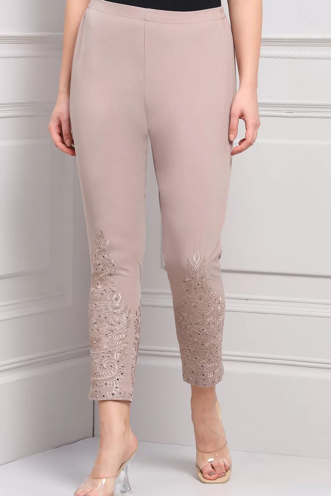 RANNA GILL Classic Pants-Diana Pant Dark Beige