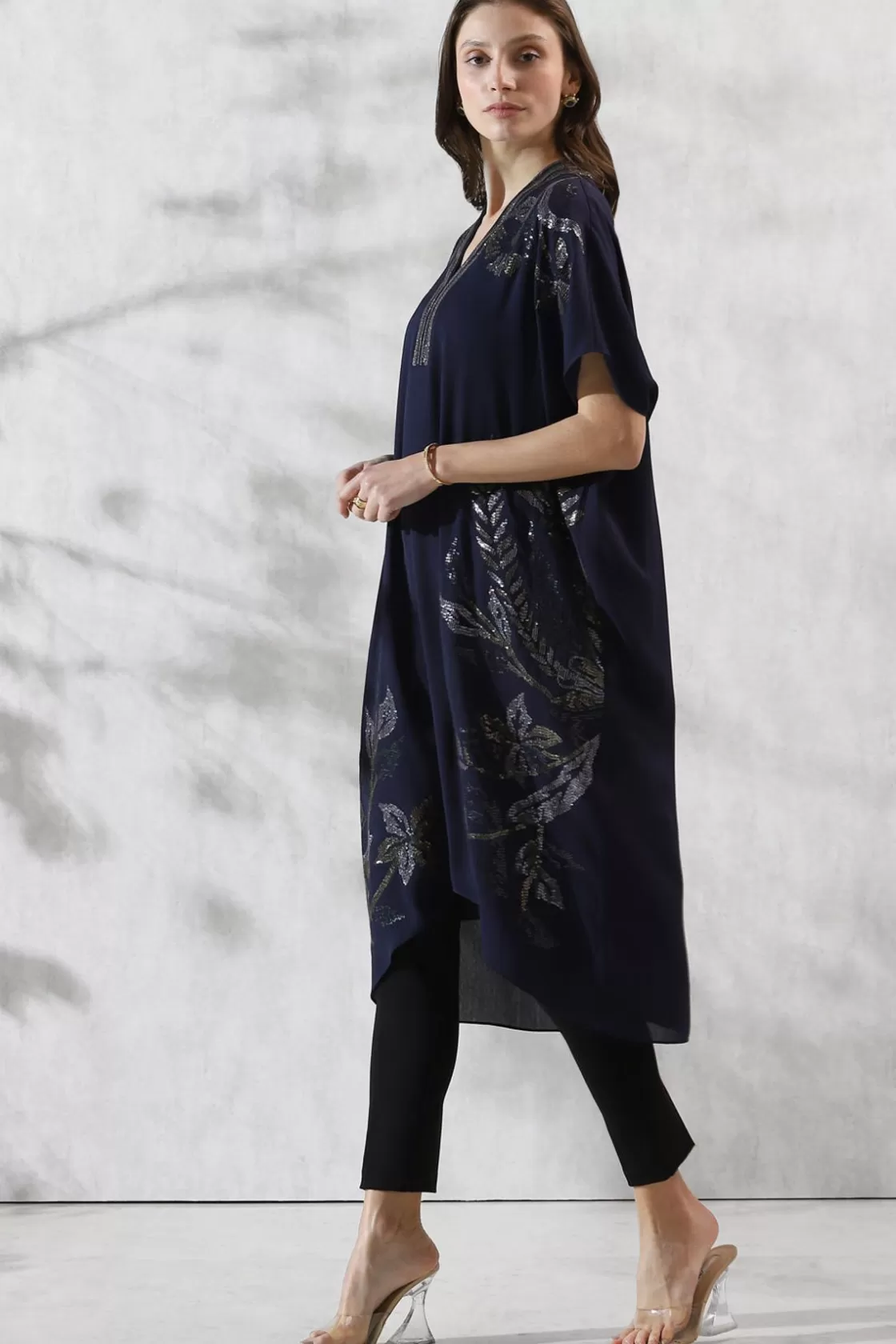 RANNA GILL Tunics-Jenna Tunic Navy Blue