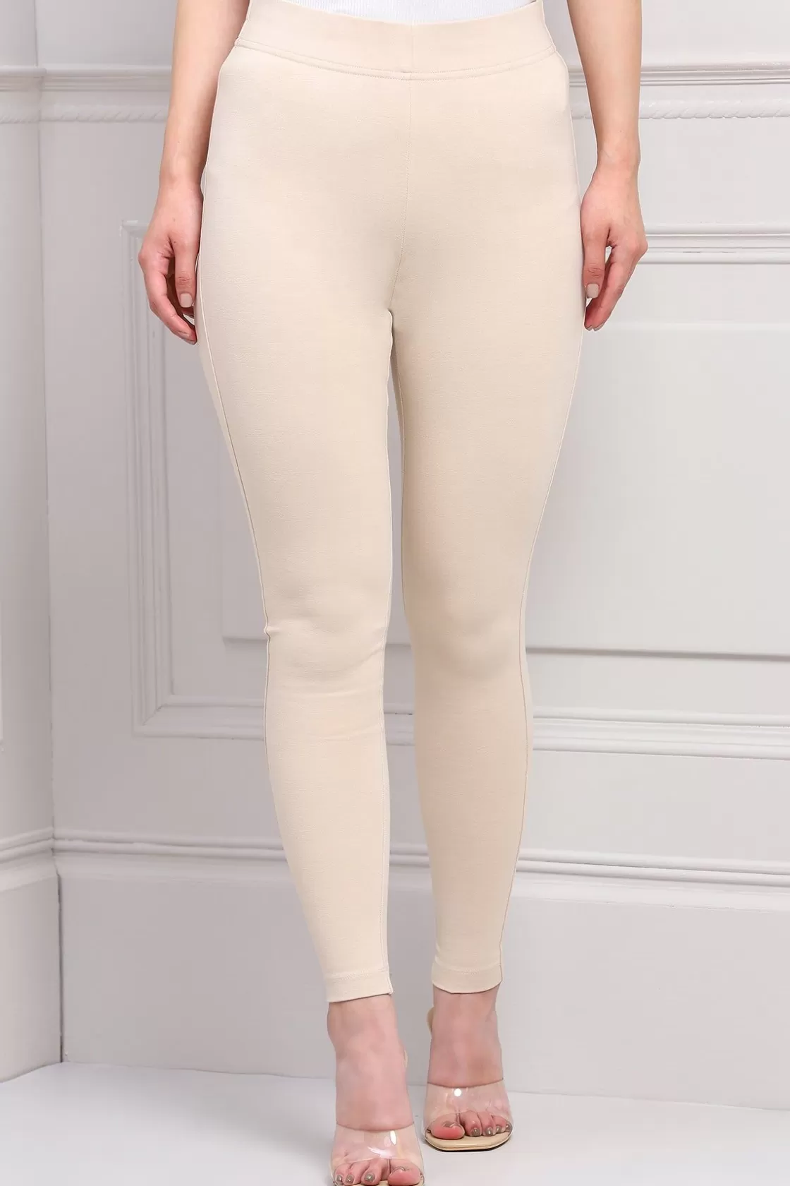 RANNA GILL Classic Pants-Judy Pant Beige Grey