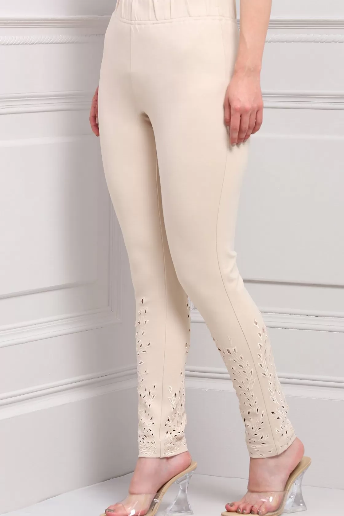 RANNA GILL Classic Pants-Madison Pant Beige