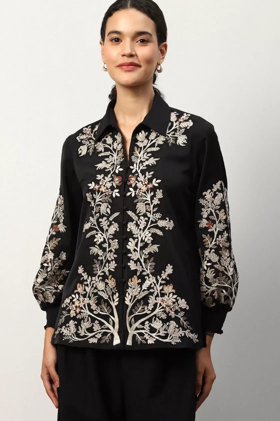 RANNA GILL Tops-Molly Blouse Black