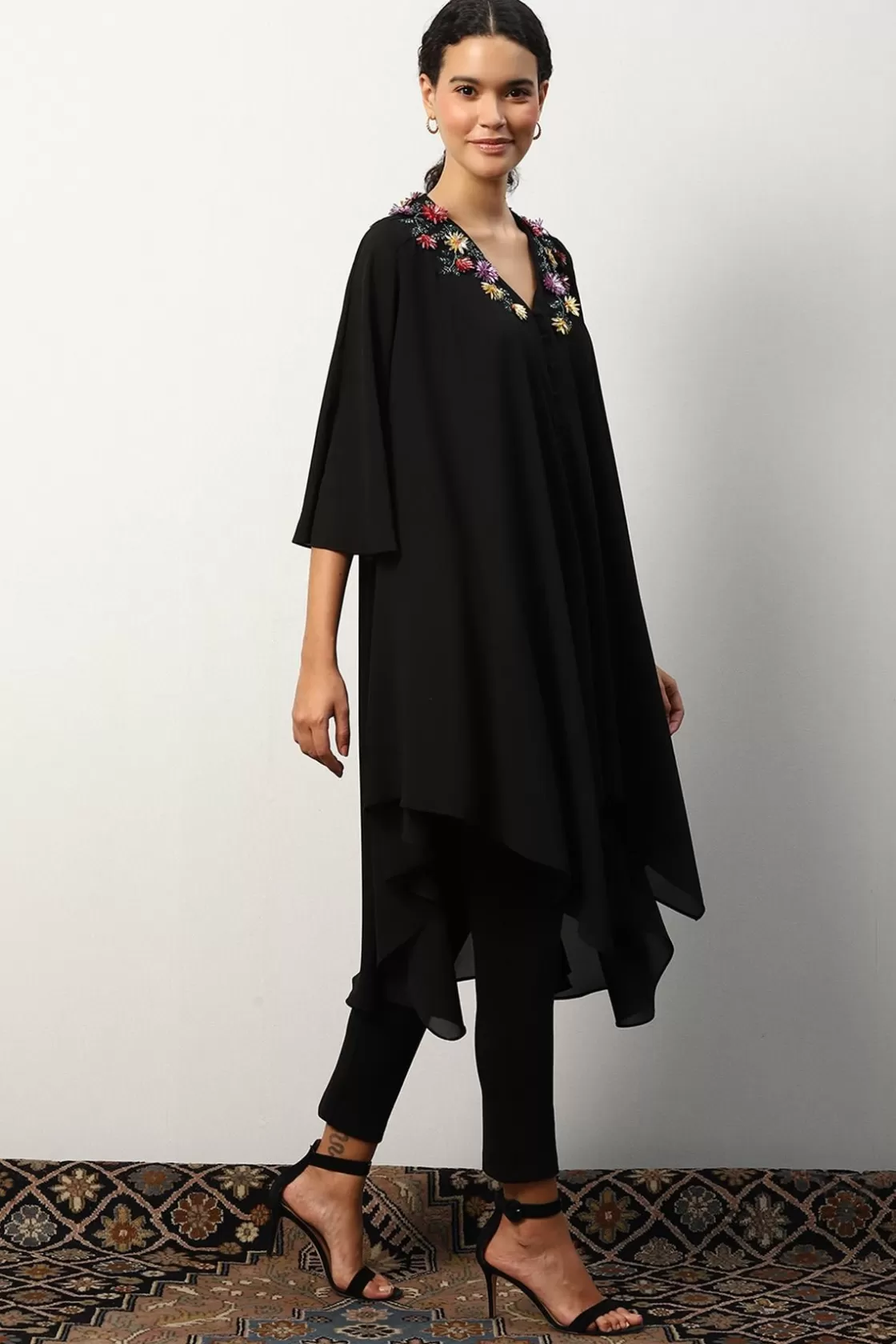 RANNA GILL Tunics-Nova Tunic Black