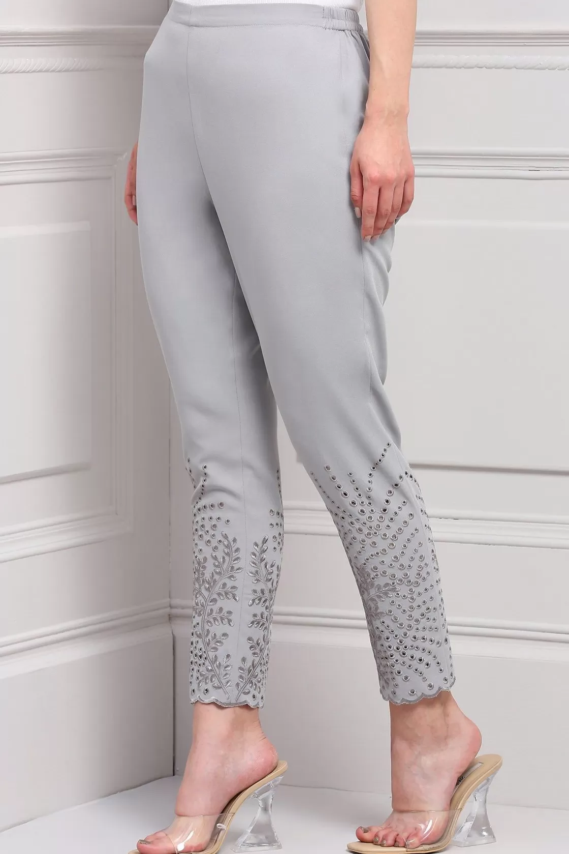 RANNA GILL Classic Pants-Stella Pant Grey